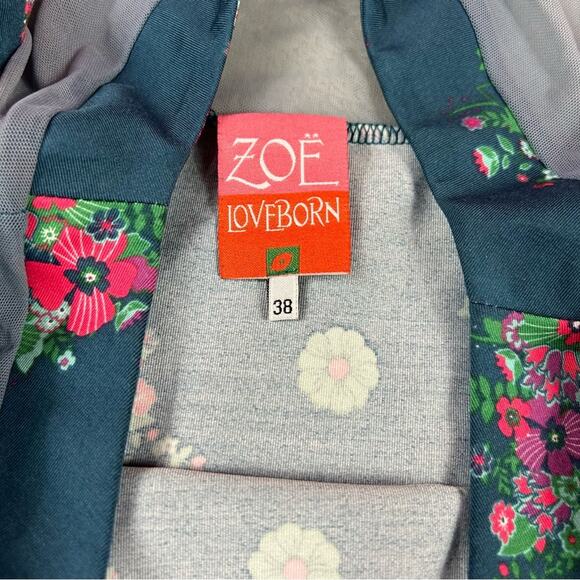 Zoe Loveborn floral print dress, size 38 or us small - Picture 7 of 8